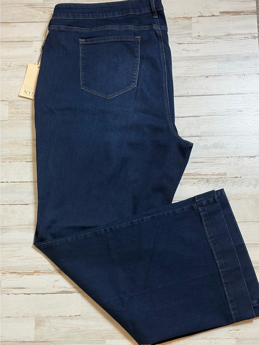 Nydj Teresa Trouser Jeans Plus Size 24 (Waist is 47 inches) Wide Leg Career